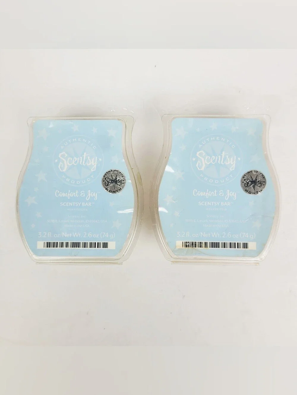 Scentsy Wax Bar Comfort & Joy 3.2 oz~Spicy Fruity Warm Gourmand~Lot of 2